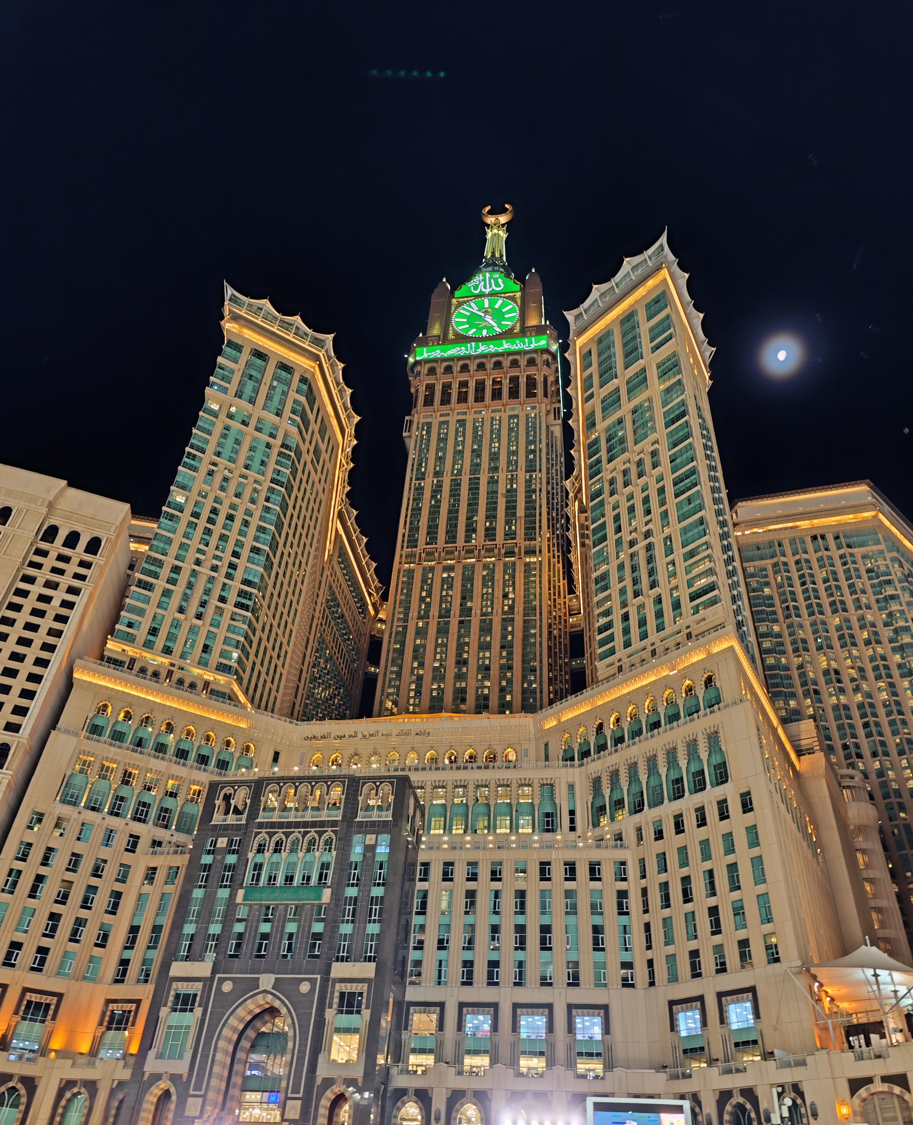 Clock tower macca at night