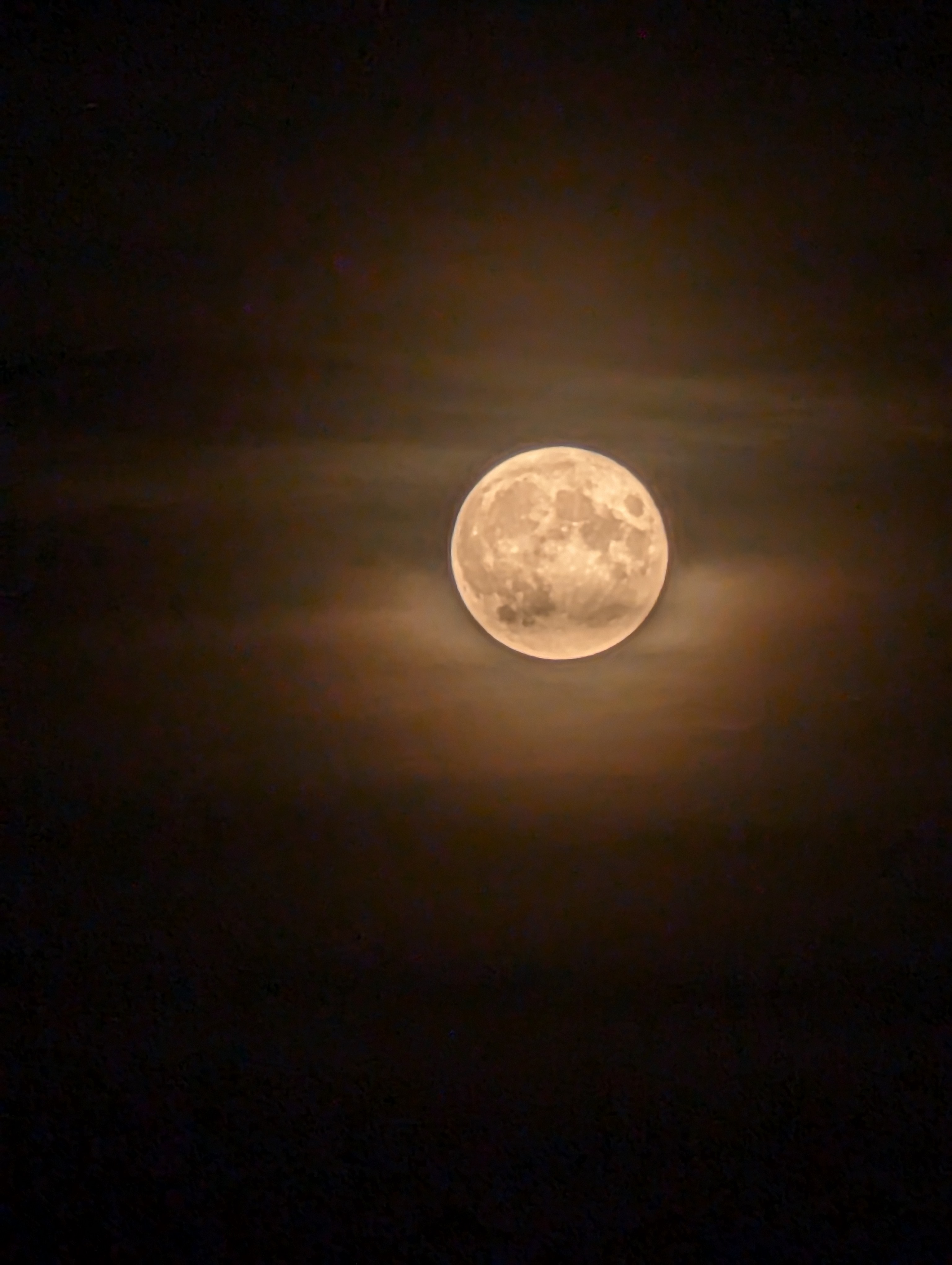 Full moon, Lithuania, night sky