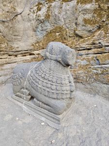 View larger photo: Nandi statue of Pataleshwar Cave Temple, Pune, Maharashtra. 