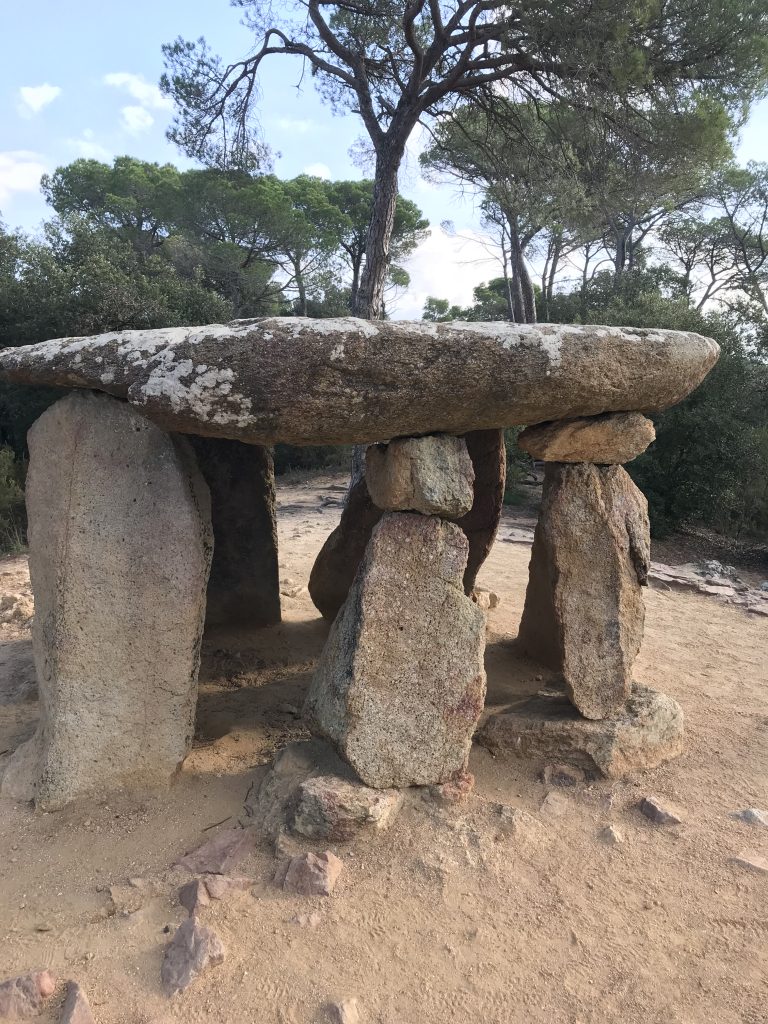 Prehistoric dolmen located in Maresme, Catalonia, Spain.