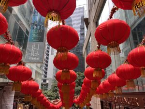 Red Lanterns for Chinese New Year in Hong Kong