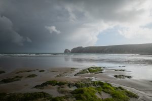 Pen-Hir beach at low tide