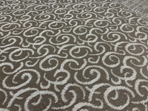 Curly design on a carpet
