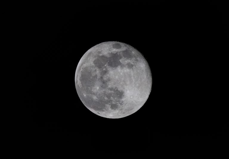 Full moon captured in the Netherlands