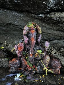 God Gonesh in the temple of Nepal