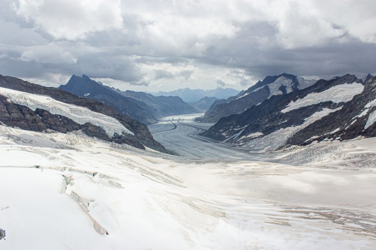 Jungfrau, Switzerland. The highest peak of the three prominent mountains overlooking the Interlaken region, Switzerland. Sometimes referred as “Top of Europe”