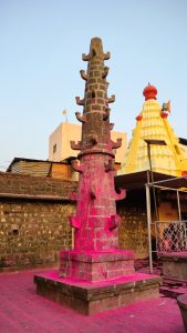 Light piller (Deep stambh) near Jotiba temple at West side in Kolhapur Maharashtra India 