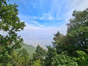 View larger photo: Beautiful view from the heights of Champadevi Dada.