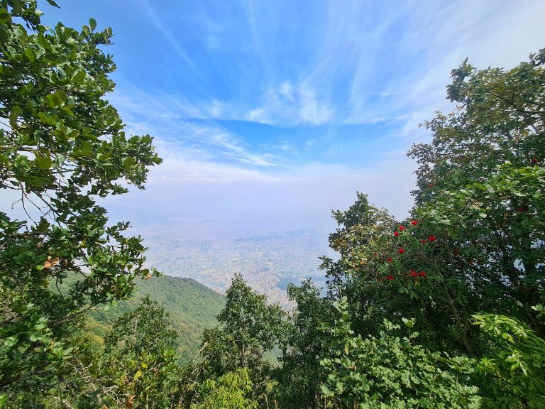 Beautiful view from the heights of Champadevi Dada.