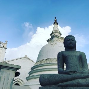 View larger photo: Stupa and Buddha in Galle Sri Lanka 