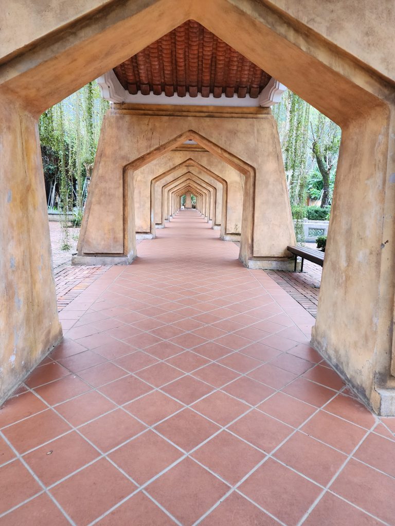 A corridor to heaven at the Ba Na Hills.