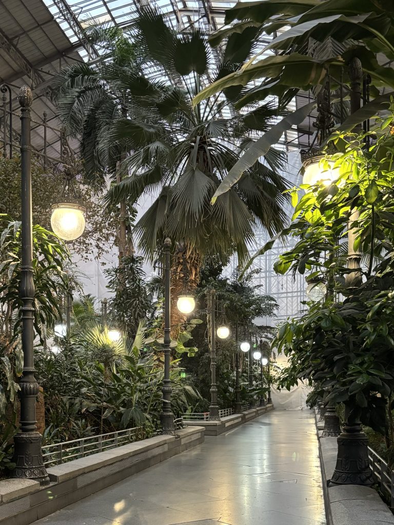 Garden at Atocha train station in Madrid.