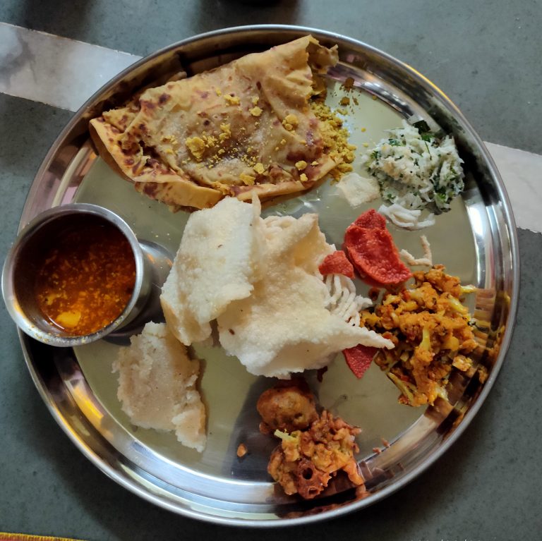 Maharashtrian Puran poli dish