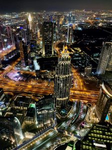 View larger photo: City Lights of Dubai from Burj Khalifa