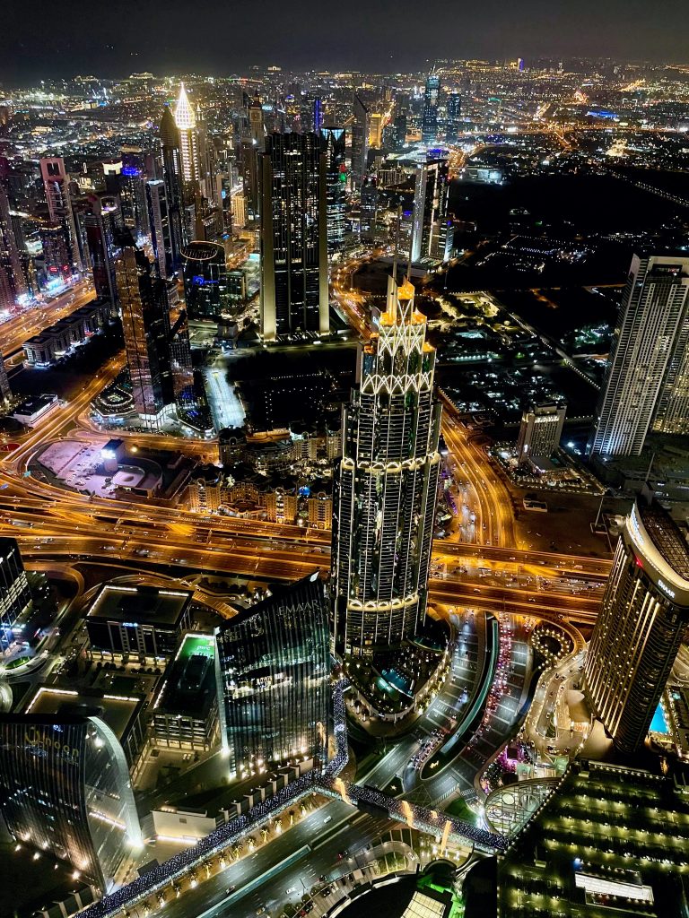 City Lights of Dubai from Burj Khalifa