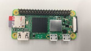 View larger photo: Raspberry PI Zero single board computer with connectors and integrated circuits visible