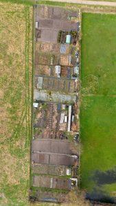 View larger photo: Aerial photo of an allotment garden in the netherlands