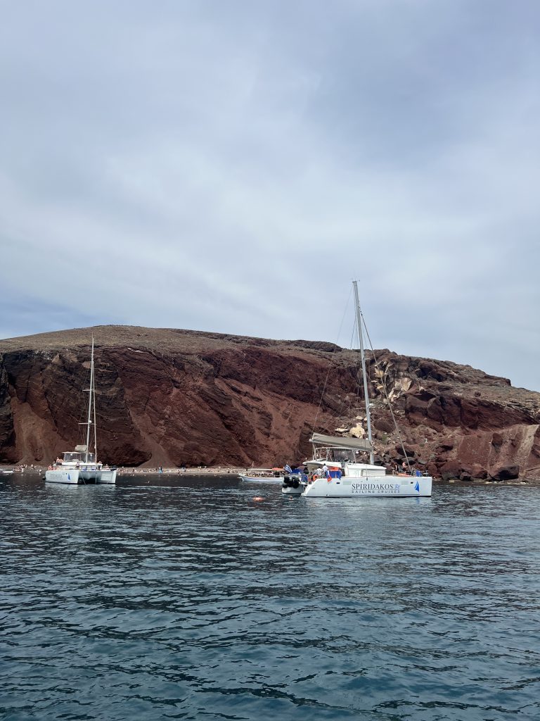 Santorini red beach