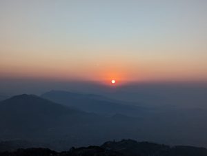 View larger photo: Sunrise over the Himalayan Mountains.