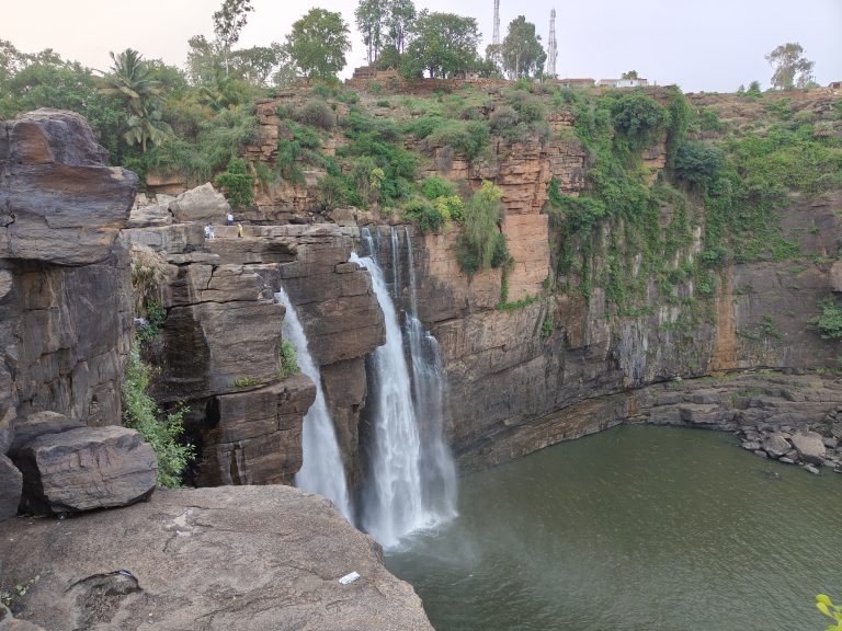 Gokak waterfall in Belgaum district in India