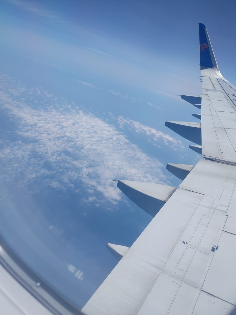 Plane wing, Cloud from Plane, Beautiful Sky view from Plane