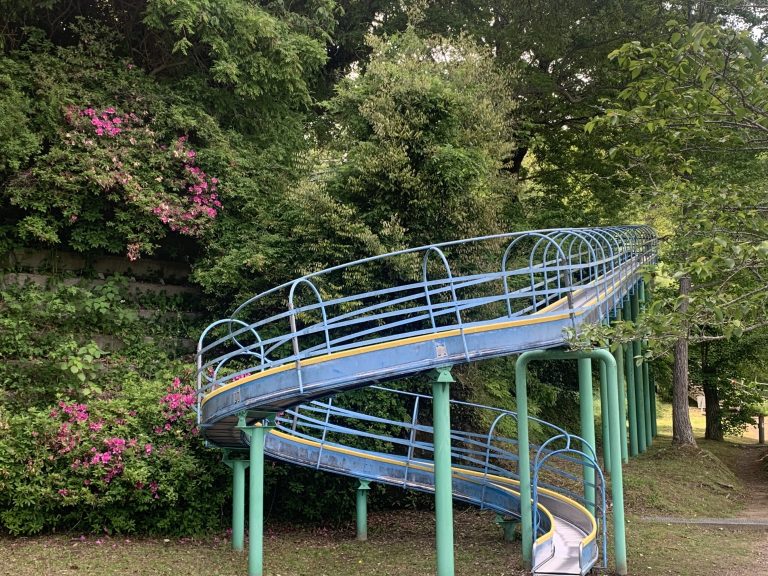 Slide (downhill) at Konaka Pond Park, Ooamishirasato-shi, Chiba, Japan