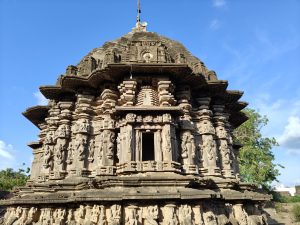 Back side view of Khidrapur temple near Kolhapur, India.