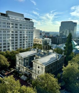 The Pioneer Courthouse in downtown Portland, Oregon, USA