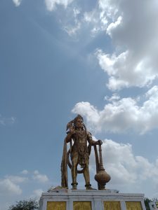 Majestic statue of hanuman ji in sarangpur, gujarat, near ahmedabad,