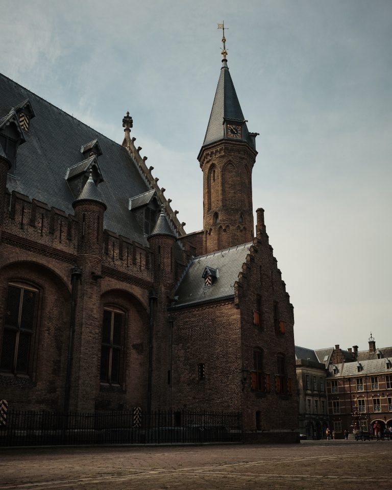 Binnenhof, historic building in The Hague, Netherlands, housing the Dutch Parliament.