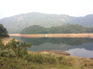 View of river and hills