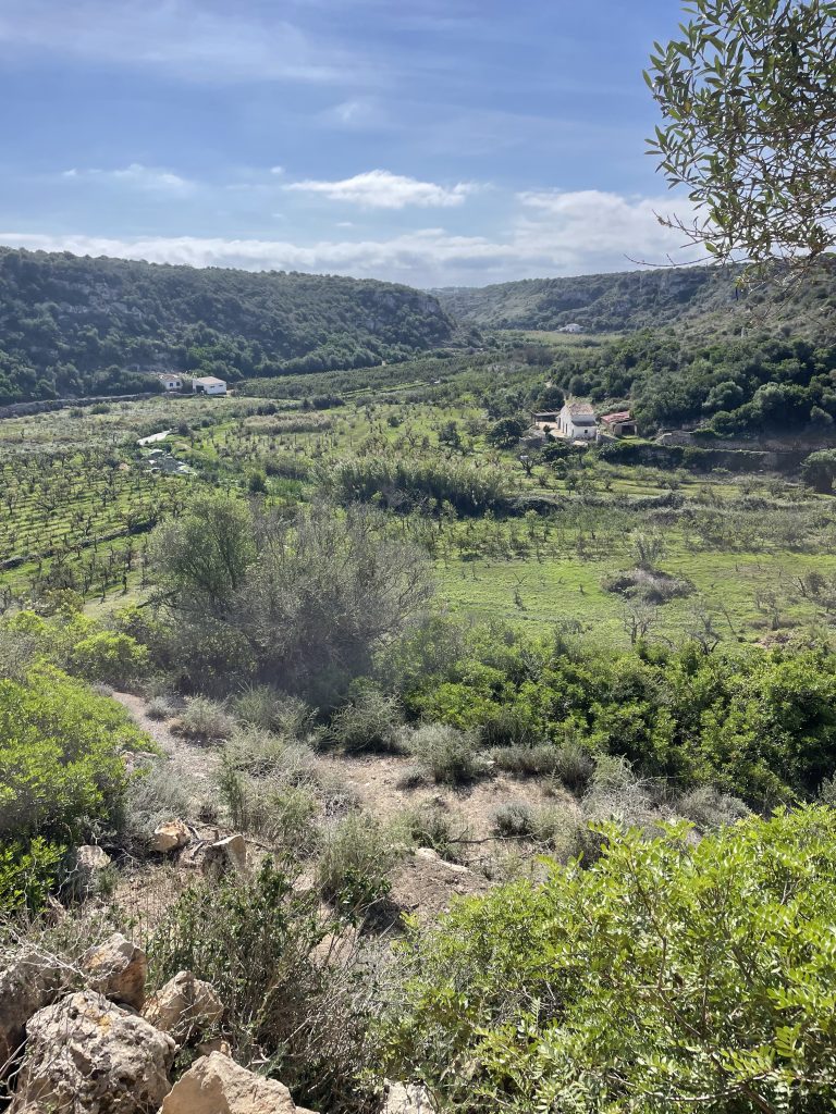 Valley in Cala en Porter, Menorca