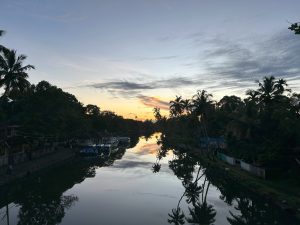 Evening Sunset, Thattu Kadav Bridge, North Paravur, kerala