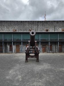 View larger photo: Lone Rusted Canon in the middle of the fort.