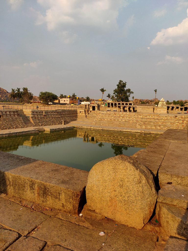 Timeless craftsmanship: an ancient stone well designed to collect rainwater.