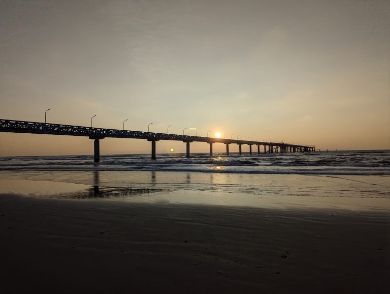 Sunset at Inani Sea Beach Coxs Bazar Bangladesh.