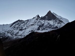 The dawn view of Annapurna Mountain