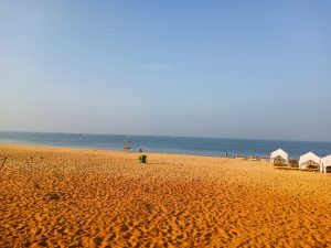 Beautiful morning view of the Baga Beach, Calangute, Goa