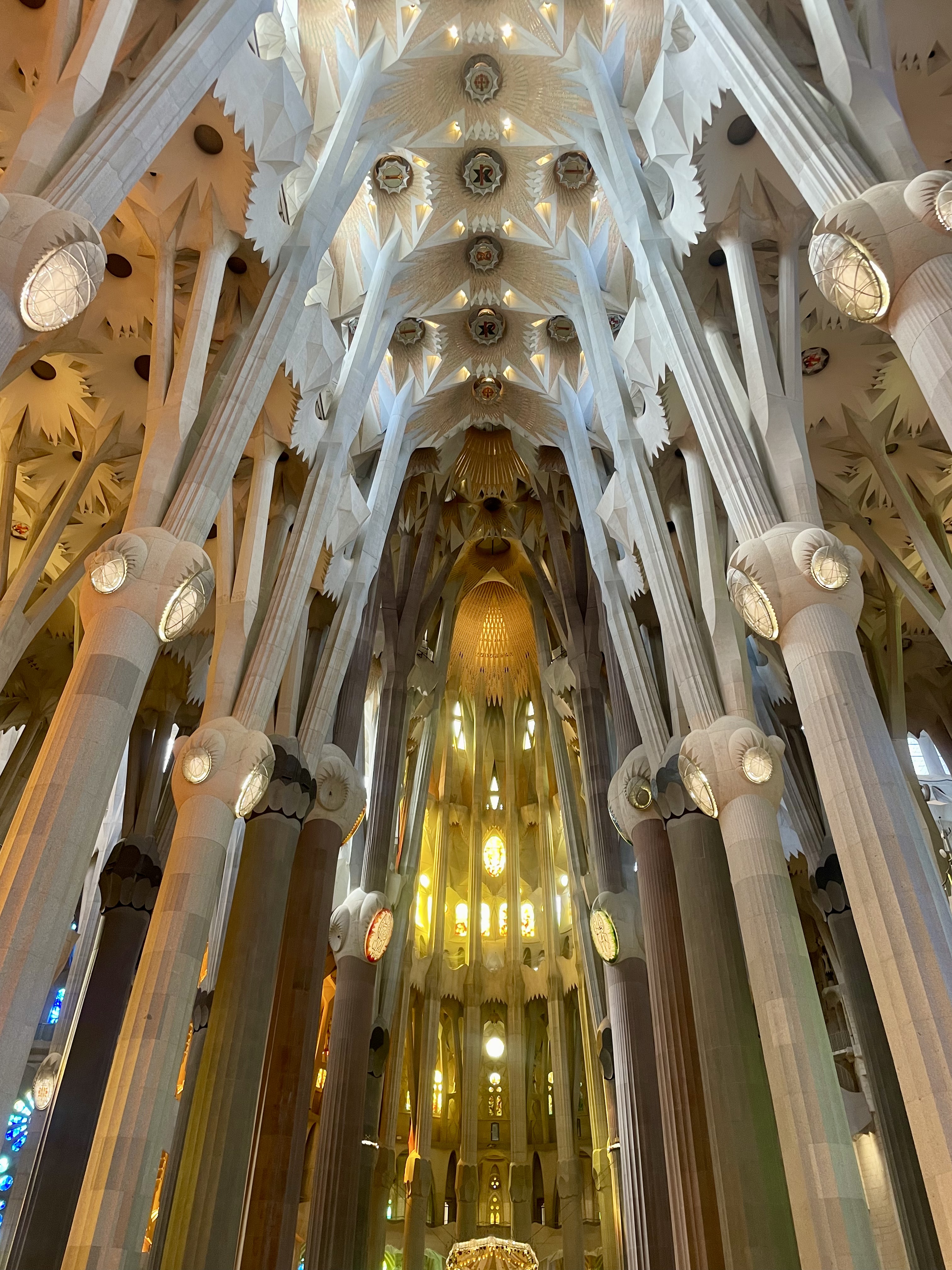 Inside the Basílica de la Sagrada Família in Barcelona, Catalonia