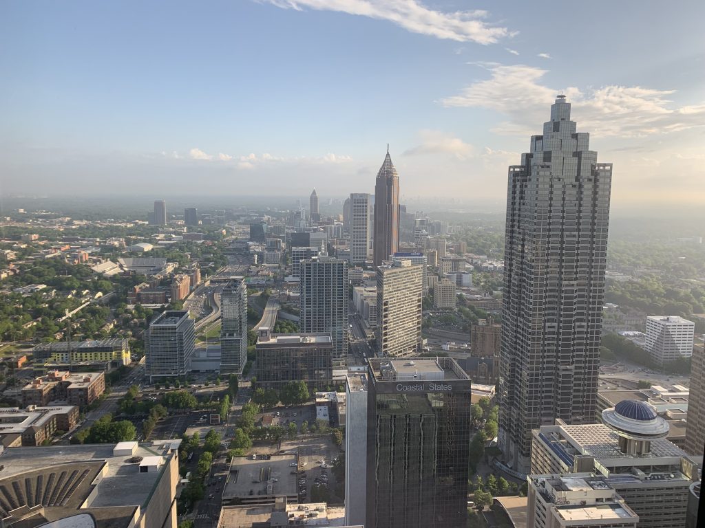 The downtown skyline of Atlanta, Georgia.