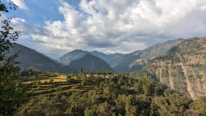 A scenic view From Kedarnath Vally