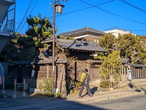 A local wooden traditional house in Kamakura, Japan