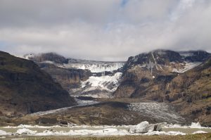 Glacier landscape in Vatnaj?kull National Park, Fagurhólsmyri, Sueurland, Iceland. 