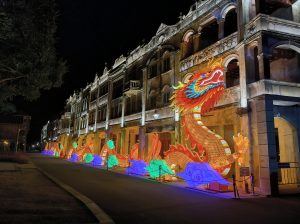 Dragon lantern in the theme park of Chikan, Guangdong, China