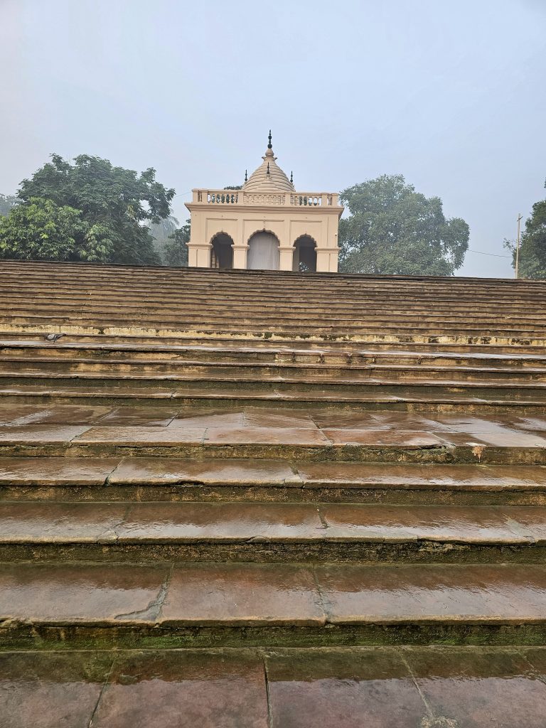 Steps leading to the Swami Vivekananda Temple at Belur Math, Howrah, West Bengal.