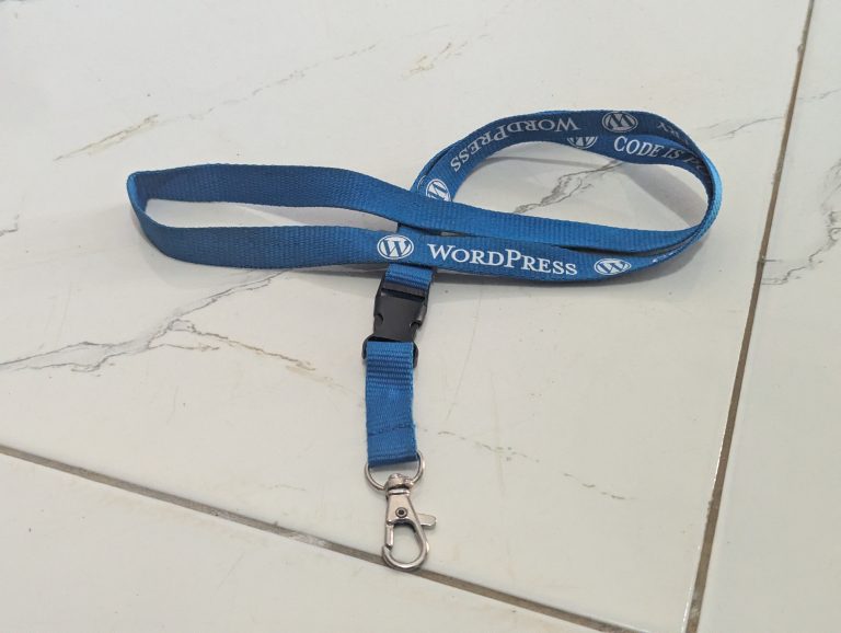 Original WordPress Lanyard.