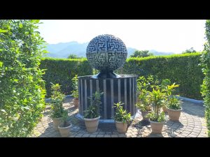 The Center Point of Maze Garden at the Statue of Unity in Gujarat.