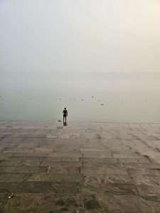 Morning rituals on the Ganges. From Belur Math Ghat 