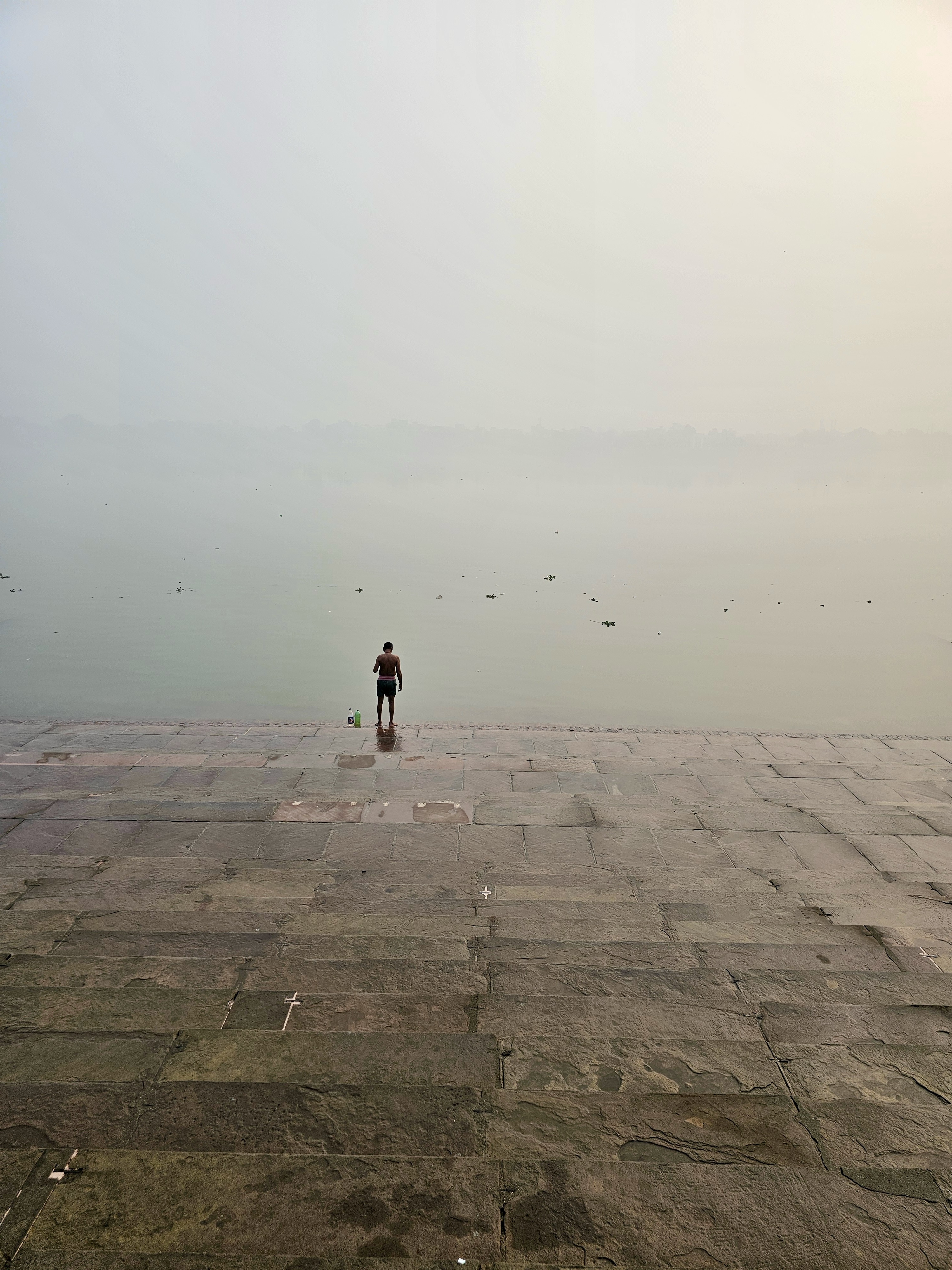 Morning rituals on the Ganges. From Belur Math Ghat
