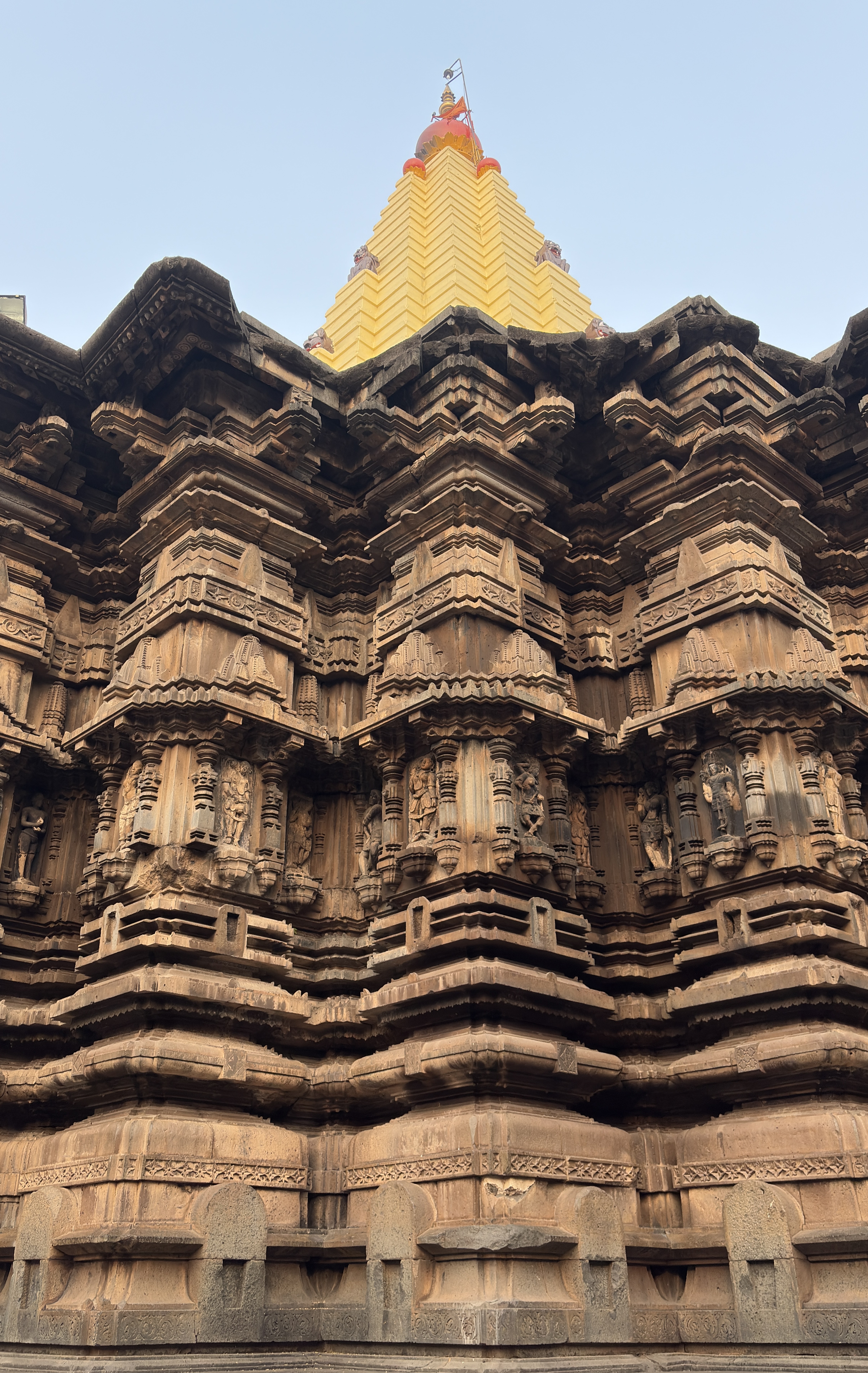 The Kolhapur Mahalaxmi Temple, an ancient Hindu temple in Maharashtra, India, dedicated to Goddess Mahalaxmi.